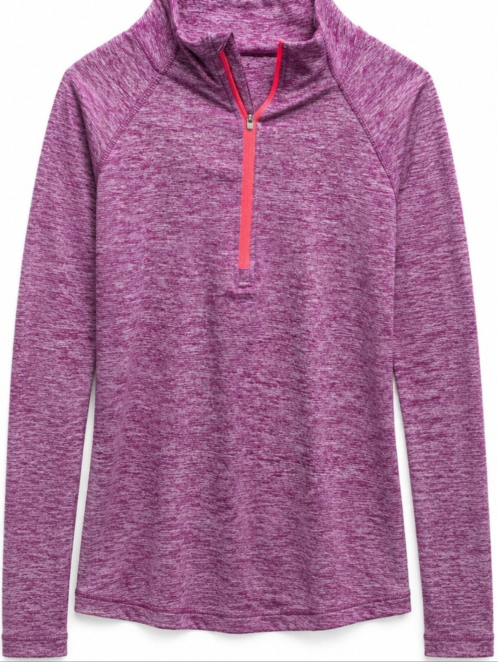 TANGERINE Heathered Purple Quarter-Zip Top